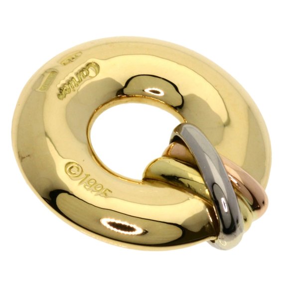 Cartier Trinity Circle Pendant Top 18K Yellow Gold K18WG K18PG Women's CARTIER - Picture 2 of 8